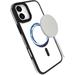 eSTUFF INFINITE Helsinki kryt pro iPhone 16, MagSafe, stojánek, recyklovaný TPU, čirý/černý 5715063424759