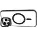 eSTUFF INFINITE Helsinki kryt pro iPhone 16 Pro Max, MagSafe, stojánek, recyklovaný TPU, čirý/černý 5715063424780