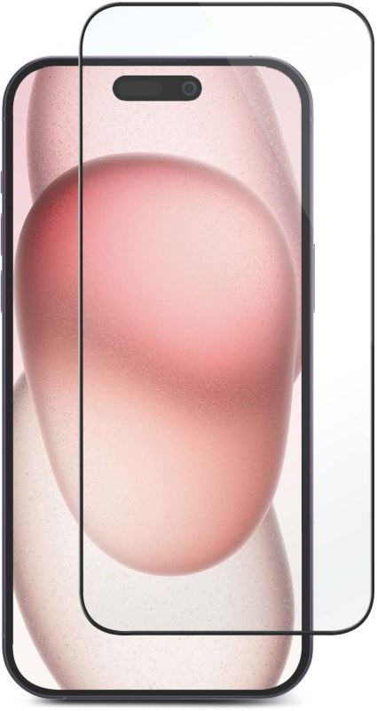 eSTUFF INFINITE Titan Shield ochranné sklo pro iPhone 16 Plus – Full Cover 5715063469880