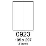 etikety RAYFILM 105x297 univerzálne žlté R01210923A (100 list./A4) R0121.0923A