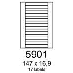 etikety RAYFILM 147x16,9 univerzálne biele R01005901F (1.000 list./A4) R0100.5901F