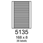 etikety RAYFILM 168x8 žlté flourescentné laser R01315135F (1.000 list./A4) R0131.5135F