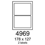 etikety RAYFILM 178x127 univerzálne biele R01004969A (100 list./A4) R0100.4969A