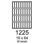 etikety RAYFILM 19x64 univerzálne biele R01001225F (1.000 list./A4) R0100.1225F