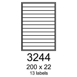 etikety RAYFILM 200x22 univerzálne červené R01223244F (1.000 list./A4) R0122.3244F