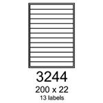 etikety RAYFILM 200x22 univerzálne žlté R01213244F (1.000 list./A4) R0121.3244F