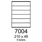 etikety RAYFILM 210x48 univerzálne biele R01007004F (1.000 list./A4) R0100.7004F