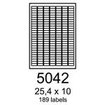 etikety RAYFILM 25,4x10 oranžové flourescentné laser R01335042F (1.000 list./A4) R0133.5042F