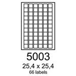 etikety RAYFILM 25,4x25,4 univerzálne biele R01005003F (1.000 list./A4) R0100.5003F
