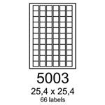 etikety RAYFILM 25,4x25,4 univerzálne červené R01225003 (100 list./A4) R0122.5003A
