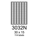 etikety RAYFILM 30x15 univerzálne biele R01003032NF (1.000 list./A4) R0100.3032NF