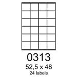 etikety RAYFILM 52,5x48 univerzálne biele R01000313A (100 list./A4) R0100.0313A