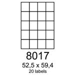 etikety RAYFILM 52,5x59,4 univerzálne biele R01008017A (100 list./A4) R0100.8017A