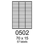etikety RAYFILM 70x15 univerzálne červené R01220502A (100 list./A4) R0122.0502A