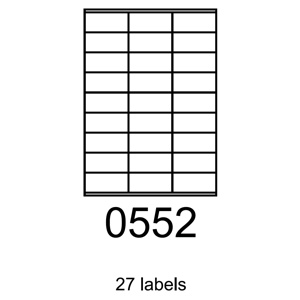 etikety RAYFILM 70x32 univerzálne biele R01000552F (1.000 list./A4) R0100.0552F