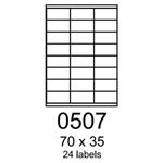 etikety RAYFILM 70x35 univerzálne modré R01230507A (100 list./A4) R0123.0507A