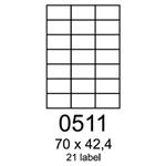 etikety RAYFILM 70x42,4 univerzálne zelené R01200511A (100 list./A4) R0120.0511A