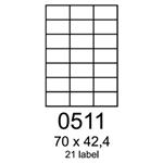 etikety RAYFILM 70x42,4 univerzálne žlté R01210511A (100 list./A4) R0121.0511A