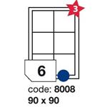 etikety RAYFILM 90x90 univerzálne biele R01008008F (1.000 list./A4) R0100.8008F