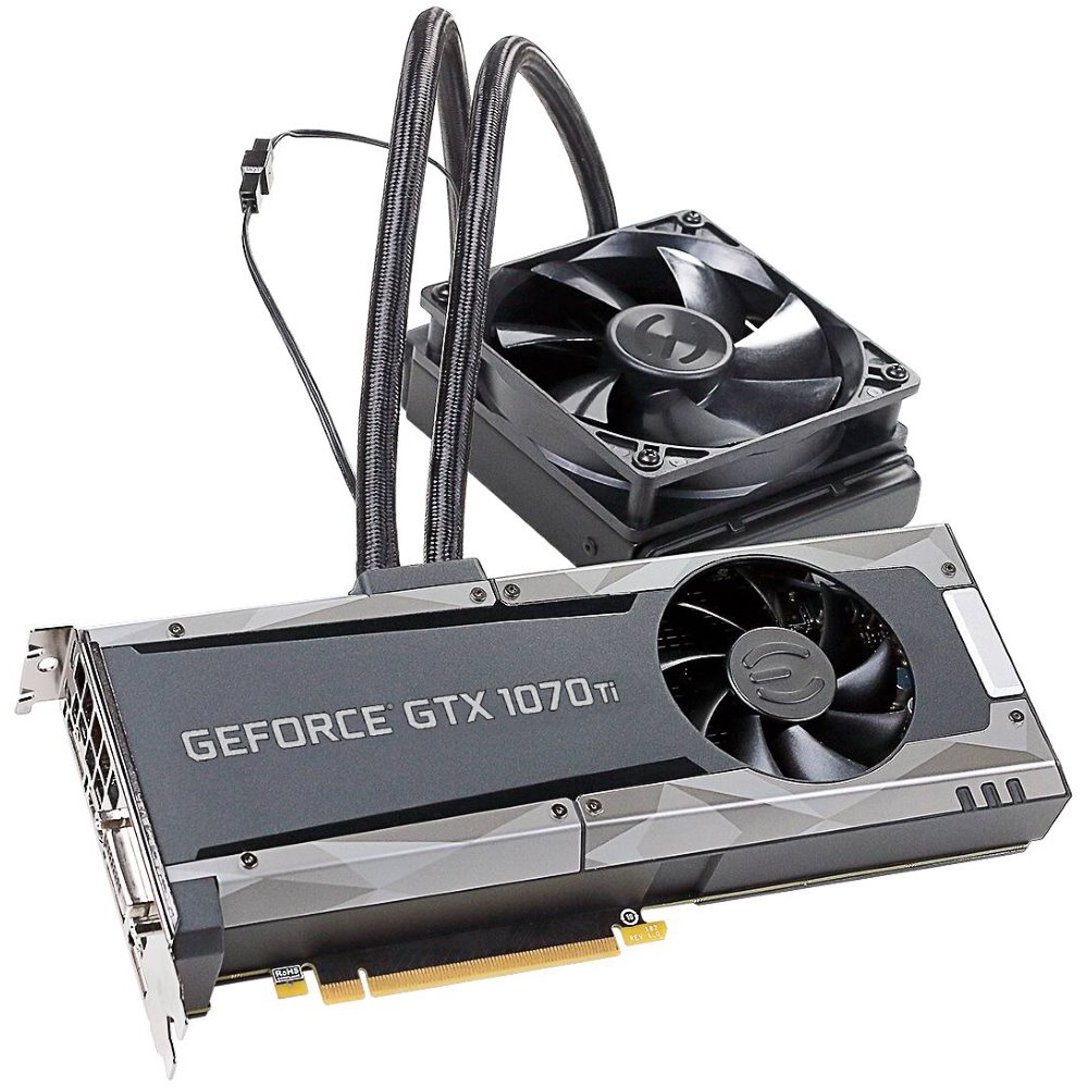 EVGA GeForce GTX 1070 Ti SC Hybrid Gaming / 8GB GDDR5 / 3x DP / HDMI / DVI-D 08G-P4-5678-KR