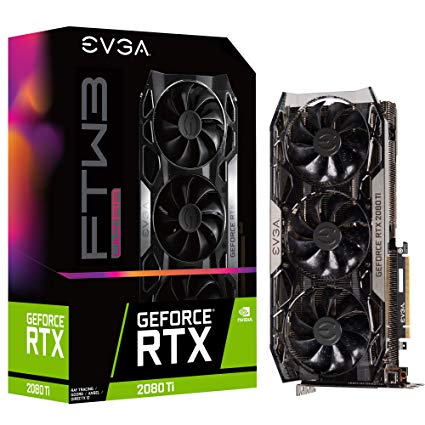 EVGA GeForce RTX 2080 Ti FTW3 ULTRA GAMING / 11GB GDDR6 / PCI-E / 3x DP / HDMI / USB Type-C 11G-P4-2487-KR