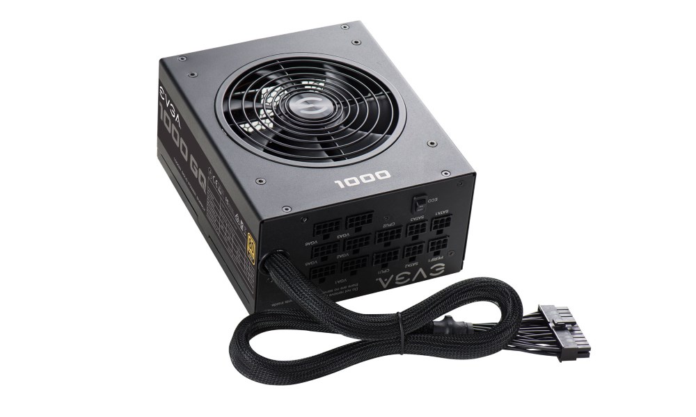 EVGA zdroj 1000 GQ / 1000W / modulární kabeláž / 80 Plus GOLD 210-GQ-1000-V2