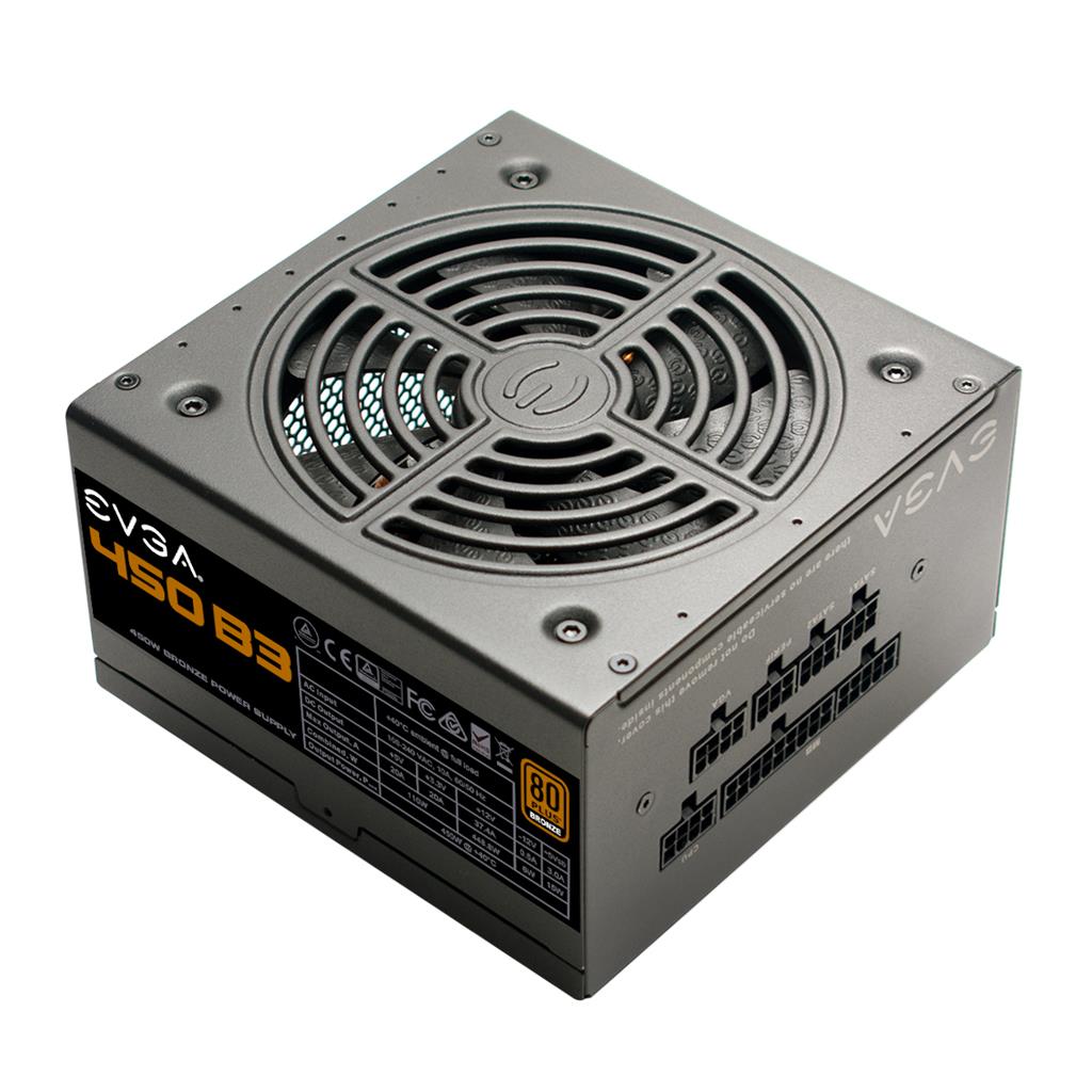 EVGA zdroj 450 B3 / 450W / modulární kabeláž / 80 Plus BRONZE 220-B3-0450-V2