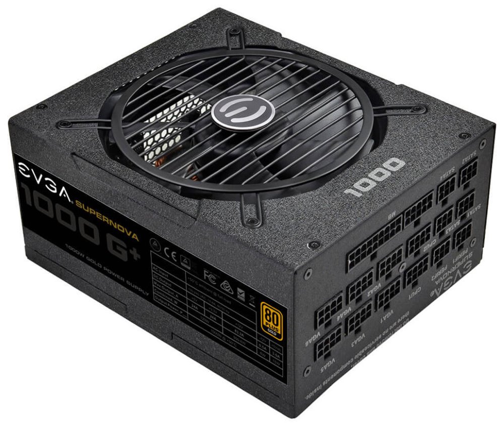 EVGA zdroj SuperNOVA 1000 G+ / 1000W / modulární kabeláž / 80 Plus GOLD 120-GP-1000-X1