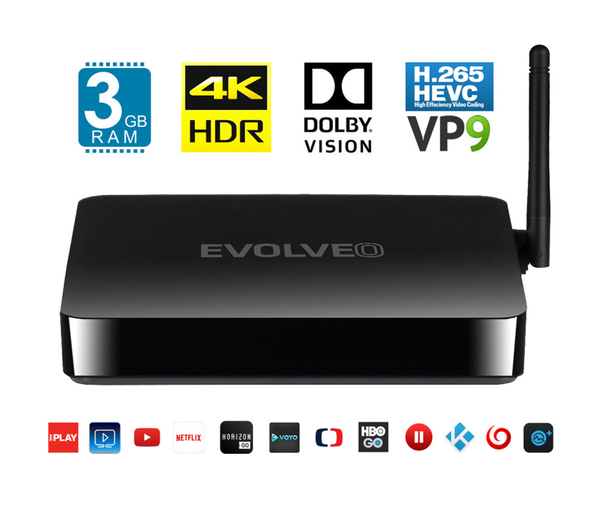 EVOLVEO Android Box H8, Octa Core multimediální centrum ABOX-H8-HDR