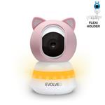 EVOLVEO Baby Monitor LUX- Chytrá 360° videochůvička s nočním viděním, detekcí pláče a pohybu, růžová CAM-LUX-P