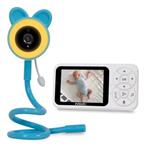 EVOLVEO Baby Monitor N35 – dětská chůvička s kamerou, VOX, teploměr, noční vidění, RGB světlo, Modrá CAM-35B