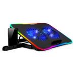 EVOLVEO CoolPro, chladící podložka pod notebook, 2x ventilátor, RGB podsvícení, černá COOLPRO-BK