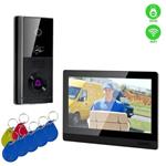 EVOLVEO DoorPhone AHD10, Sada domácího WiFi videotelefonu s ovládáním dveří a RFID, černý 10" monitor, 32GB DPAHD10-B