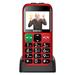 EVOLVEO EasyPhone ET, mobilní telefon pro seniory s nabíjecím stojánkem, červená EP-851-ETR