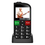 EVOLVEO EasyPhone FL, mobilní telefon pro seniory s nabíjecím stojánkem, černá EP-801-FLB