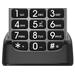 EVOLVEO EasyPhone FL, mobilní telefon pro seniory s nabíjecím stojánkem, stříbrná EP-801-FLS