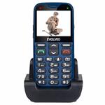 EVOLVEO EasyPhone XG, mobilní telefon pro seniory s nabíjecím stojánkem (modrá barva) EP-650-XGL