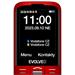 EVOLVEO EasyPhone XO, mobilní telefon pro seniory s nabíjecím stojánkem (červená barva) EP-630-XOR
