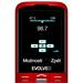 EVOLVEO EasyPhone XO, mobilní telefon pro seniory s nabíjecím stojánkem (červená barva) EP-630-XOR