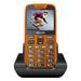 EVOLVEO EasyPhone XR, mobilní telefon pro seniory s nabíjecím stojánkem, oranžová EP-601-XR-OR
