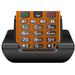 EVOLVEO EasyPhone XR, mobilní telefon pro seniory s nabíjecím stojánkem, oranžová EP-601-XR-OR