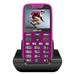 EVOLVEO EasyPhone XR, mobilní telefon pro seniory s nabíjecím stojánkem, růžová EP-601-XR-PK