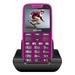 EVOLVEO EasyPhone XR, mobilní telefon pro seniory s nabíjecím stojánkem, růžová EP-601-XR-PK