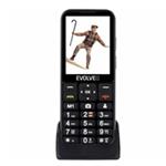 EVOLVEO EP-880 EasyPhone LT Senior, nabíjecí stojánek, černá EP-880-LTB_KV