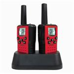 EVOLVEO FreeTalk 2W, PMR vysílačka s výkonem 0,5 a 2W, červenočerná FT-2WRB
