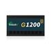 EVOLVEO G1200 zdroj 1200W, 80+ GOLD, ATX 3.1, aPFC, 140 mm ventilátor, záruka 3 roky, černý G1200-BK
