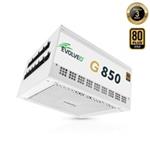 EVOLVEO G850 zdroj 850W, 80+ GOLD, ATX 3.1, aPFC, 140 mm ventilátor, záruka 3 roky, bílý G850-WH