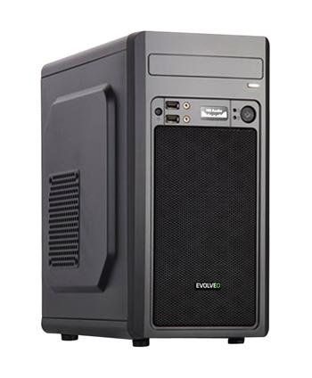 EVOLVEO M2, case mATX, 2x USB2.0 / 1x USB3.0 / 2x 120mm LED / 1x 140mm/ černý CAEMC0200 CAEM2