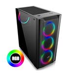 EVOLVEO Ptero Q1, skříň ATX, 4x ARGB ventilátor, černá PTEROQ1