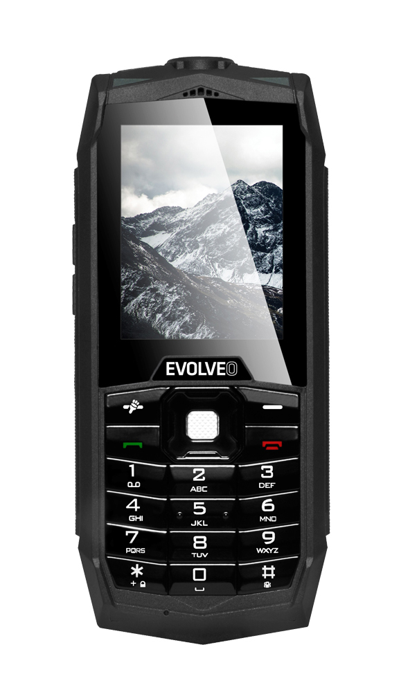 EVOLVEO StrongPhone Z1, vodotěsný odolný Dual SIM telefon SGP-Z1-B